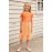 Orange Short Sleeves Floral Bodice Empire Waist Kids' Tulle Dress