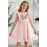 Pink Floral Butterfly Print Ruffled Sleeveless Girl's Mini Dress