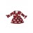 Girls Reindeer Allover Plaid Ruffled Christmas Dress
