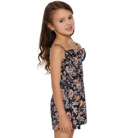 Black Girls' Sleeveless Romper