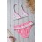 Pink Floral Halter Bathing Suit for Girls