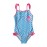 Blue White Polka Dot One Piece Swimsuit for Kids