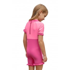 Pink Little Mermaid Princess Cute Girls Swimsuit