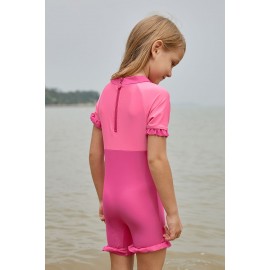 Pink Little Mermaid Princess Cute Girls Swimsuit