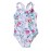 Plunge V Back Floral Pattern Maillot for Kid Girls