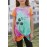 Orange Dandelion Butterfly Tie-dye Twisted Little Girl Top