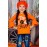 Halloween The Boo Crew Long Ruffle Sleeve Girls Top